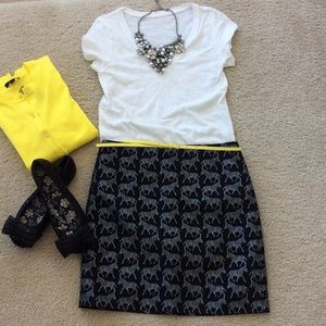 J. Crew Zebra Skirt (sz:10)